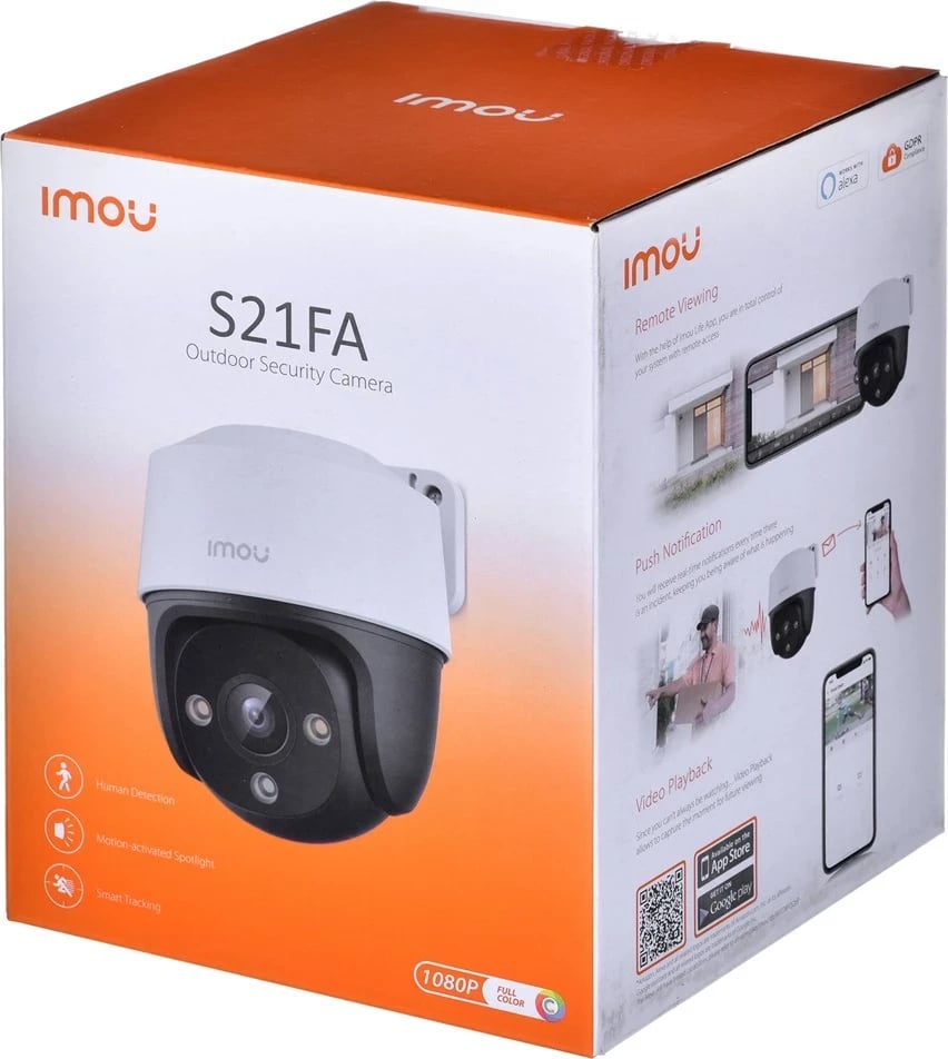 Kamerë sigurie DAHUA IMOU IPC-S21FAP, 1080p, e zezë