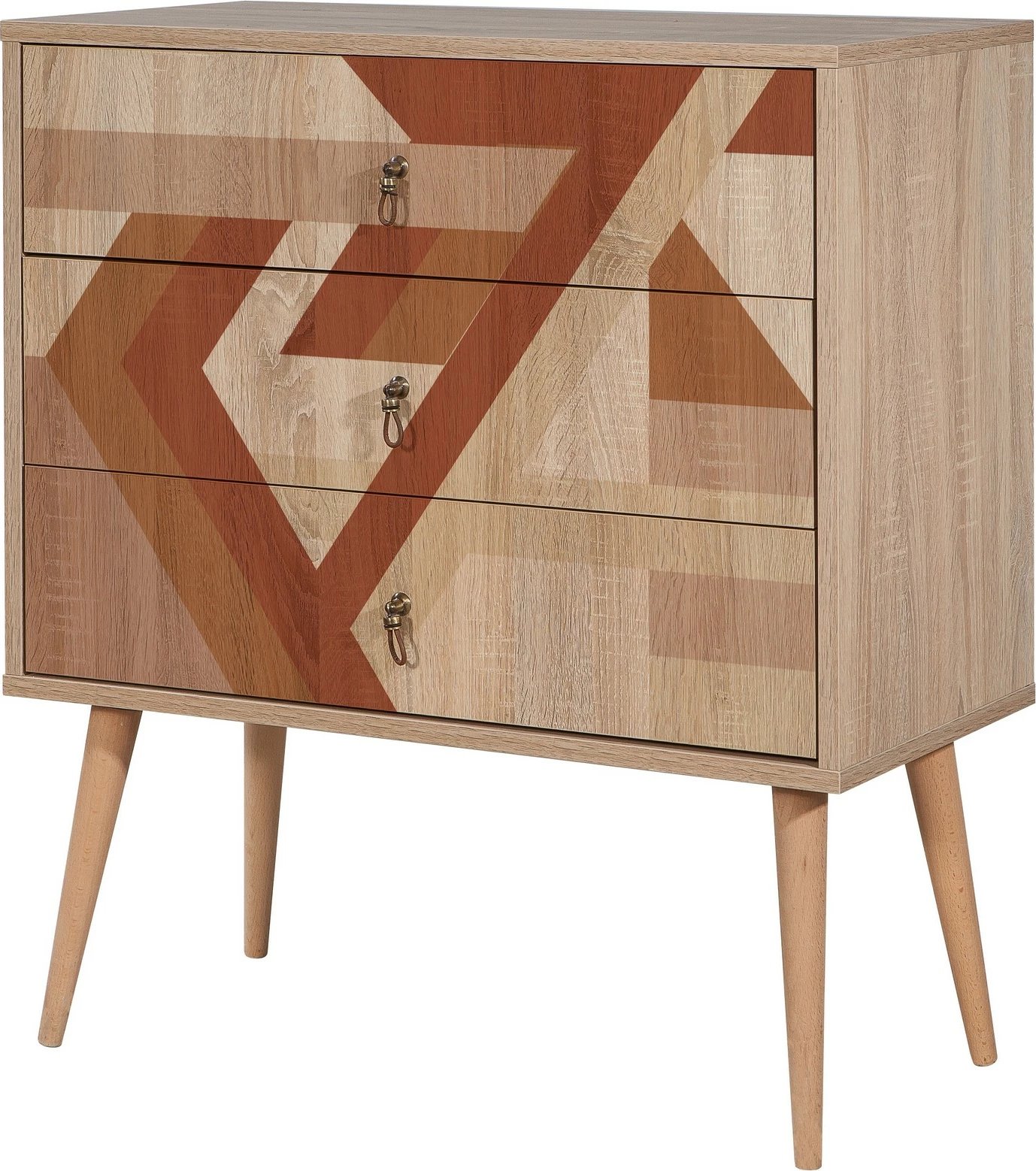 Komodë Skye Decor, City Trio Flow, shumëngjyrëshe