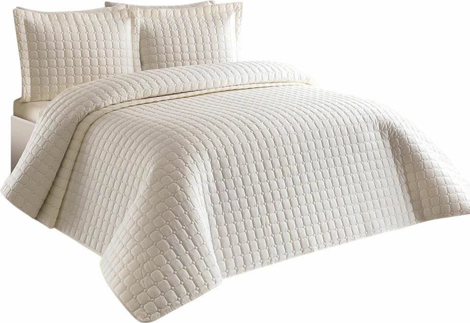 Set mbulesë krevati dopio L'essentiel, Estiva, krem