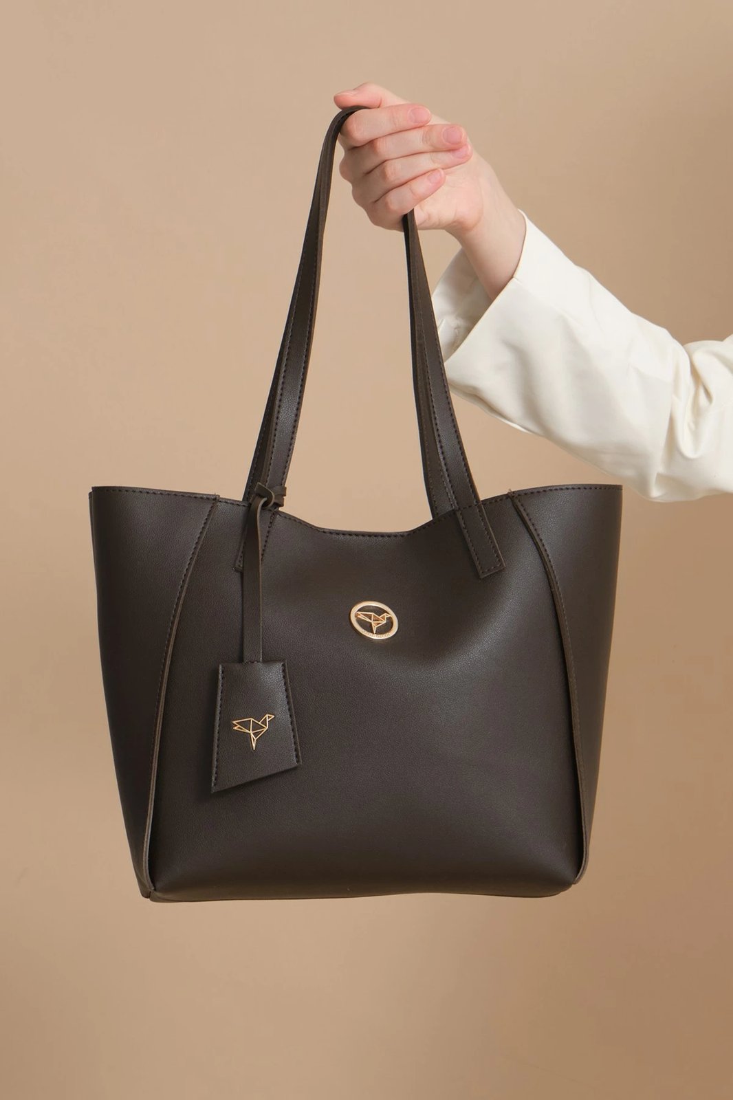 Çantë shpatulle Zoozie, Sofia Medium, ngjyrë kafe