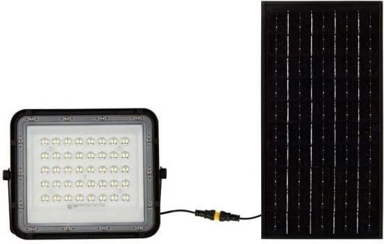 Projektor LED solar V-TAC 10W, me telekomandë, IP65, i zi