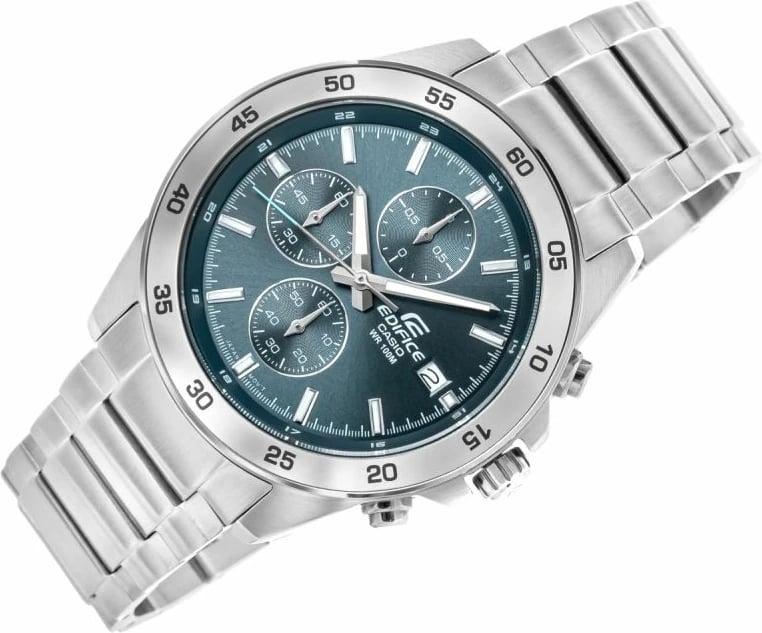 Orë dore për meshkuj CASIO, argjendtë/blu