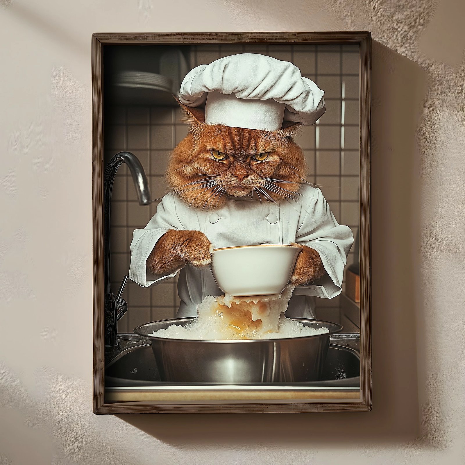 Pikturë dekorative me kornizë MDF, Wallity, shumëngjyrëshe, TUN097-XL, 50x70x3.5cm