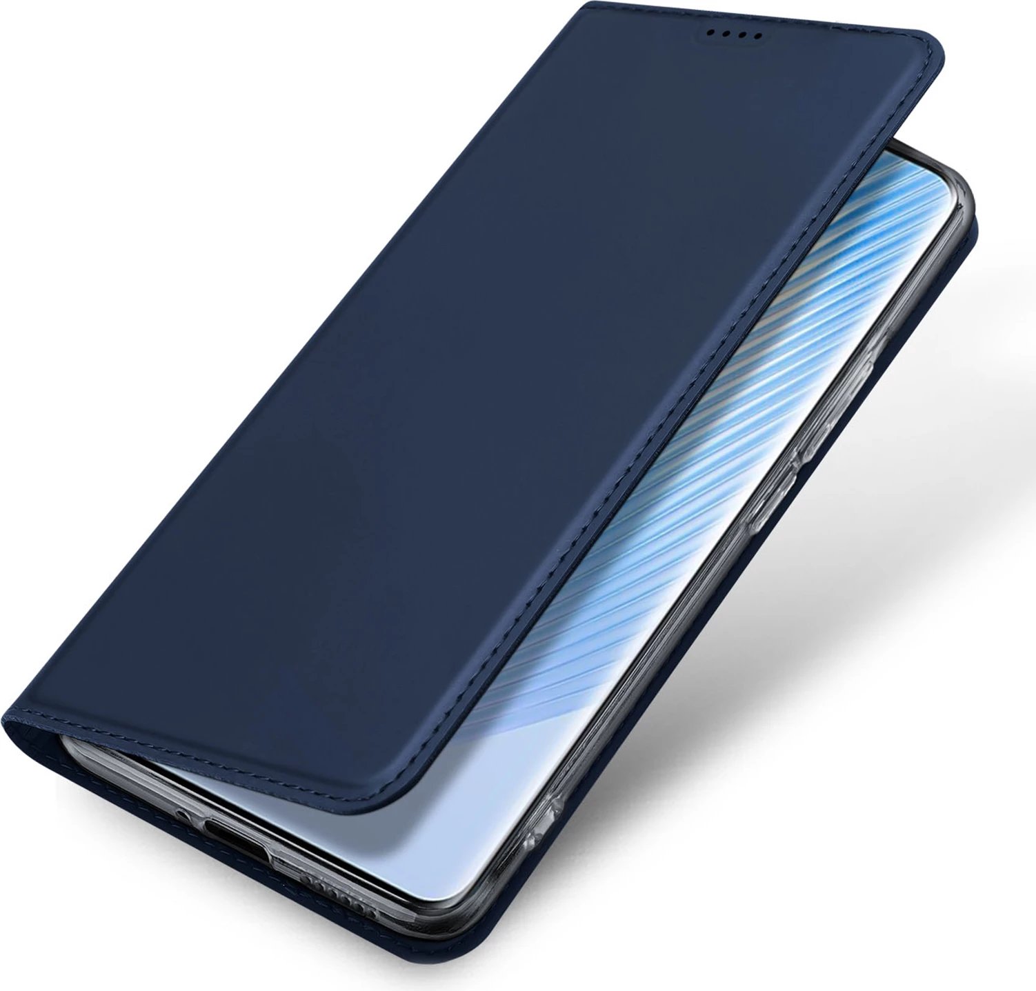 Mbështjellës Dux Ducis Skin Pro për Honor Magic5, me kapak, xhep për kartela, qëndrim, Blue