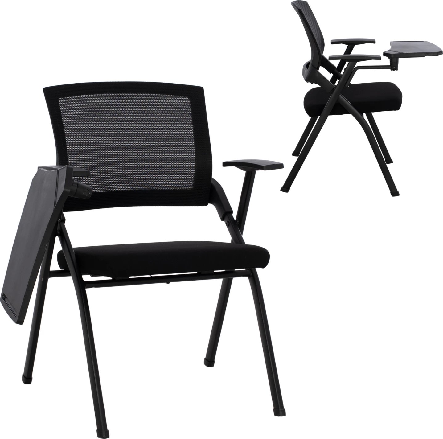 Karrige konferencash me tavolinë, e zezë, FH1168.01, 64x55x82 cm