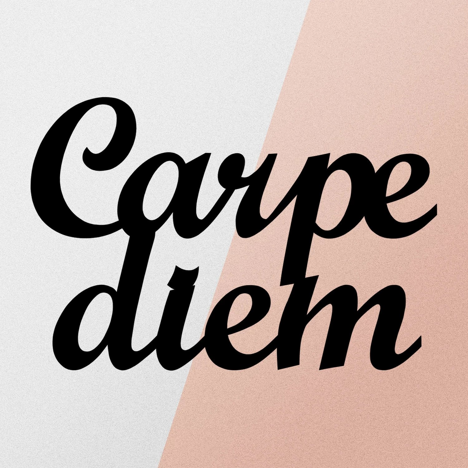 Aksesor dekorativ metalik për mur, Wallity, Carpediem 1, ngjyrë e zezë, 50x38cm