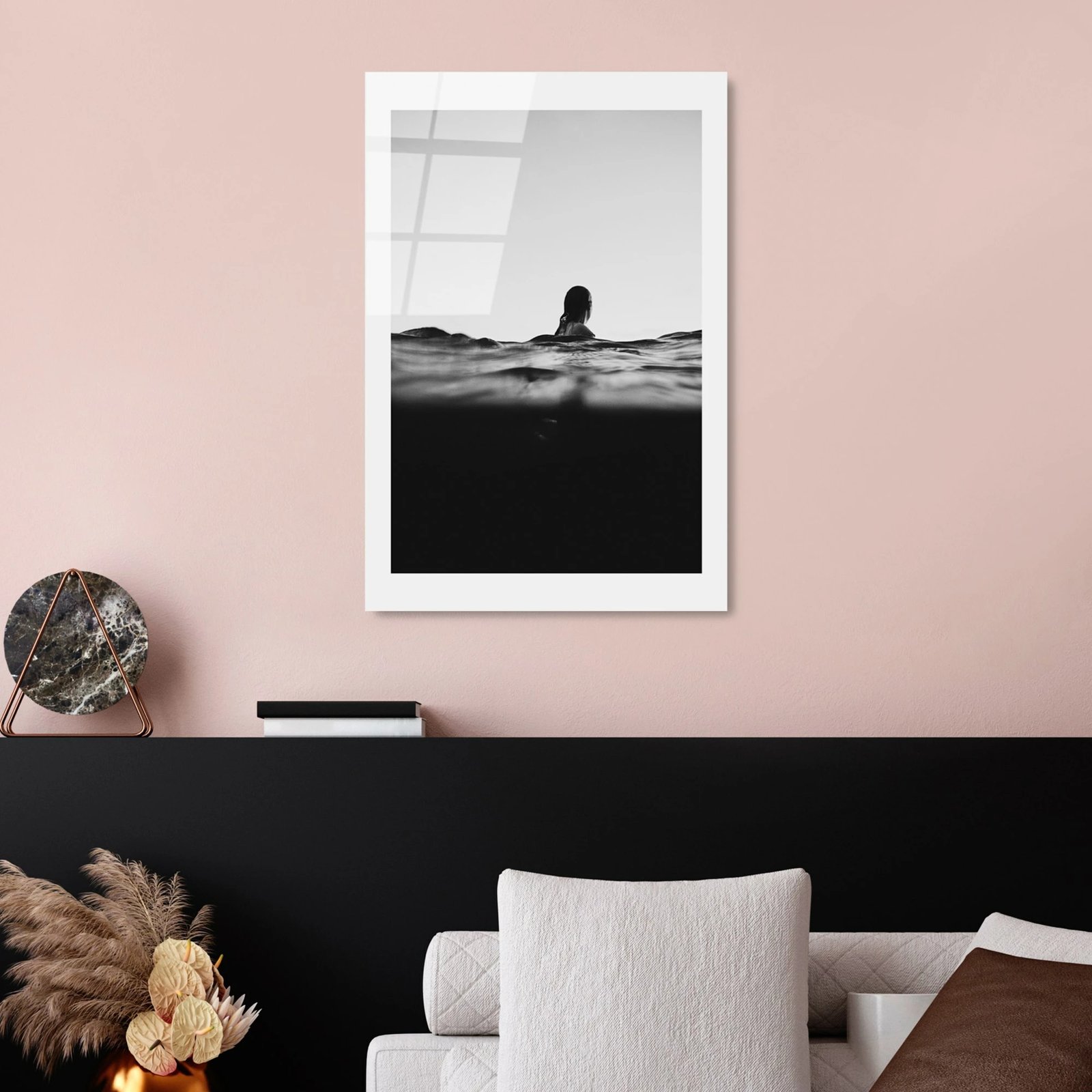 Pikturë dekorative prej xhami të temperuar, Wallity, UV-989, 30x45cm