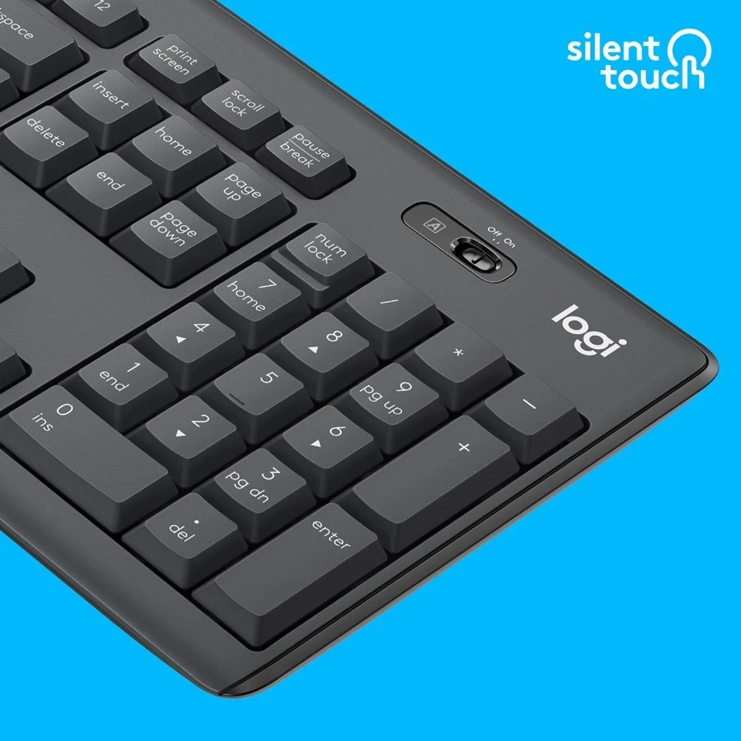 Set maus & tastierë Logitech MK295, të zeza