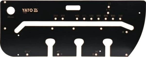 Shabllon vizatimi Yato YT-70890, i zi, 1000 mm