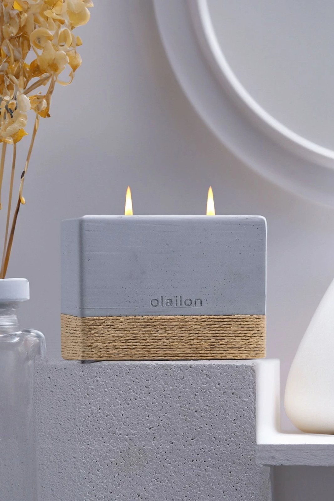 Qiri aromatik Harmony, ngjyrë gri, Evila Originals