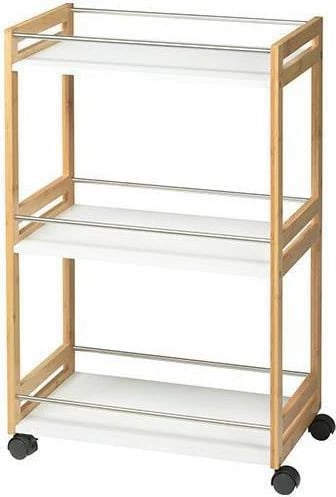 Karrocë bambuje KOOPMAN Nextdeco 3 rafte 51x30xH80cm