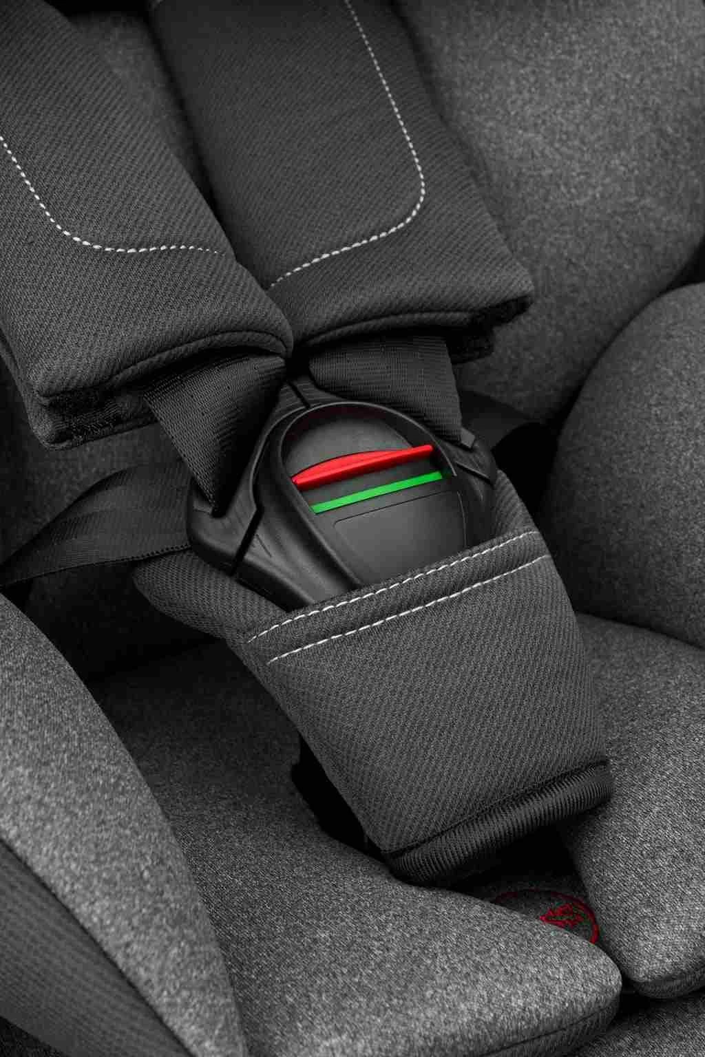 Sedilje auto, CARETERO RIO, i-Size 40–105 cm deri 22 kg, ISOFIX me këmbë stabilizuese, 360° rrotulluese, gri