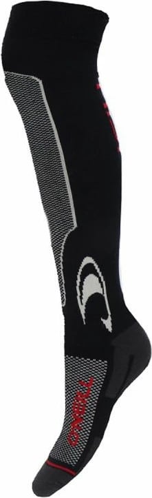 Çorape të gjata ski O'Neill, unisex, të zeza/gri