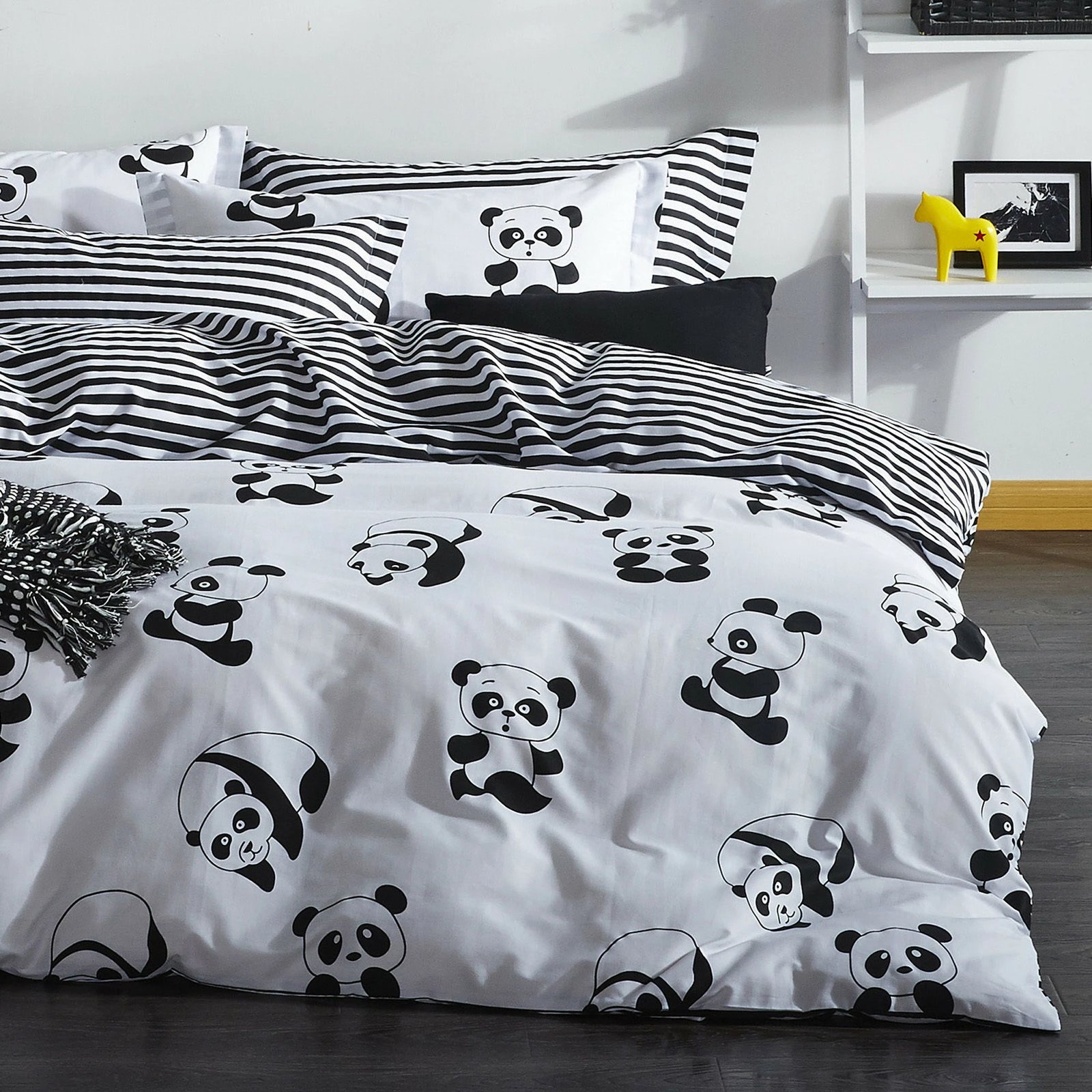 Set mbulesash për jorgan Super King, panda, L'Essentiel Linge de Maison