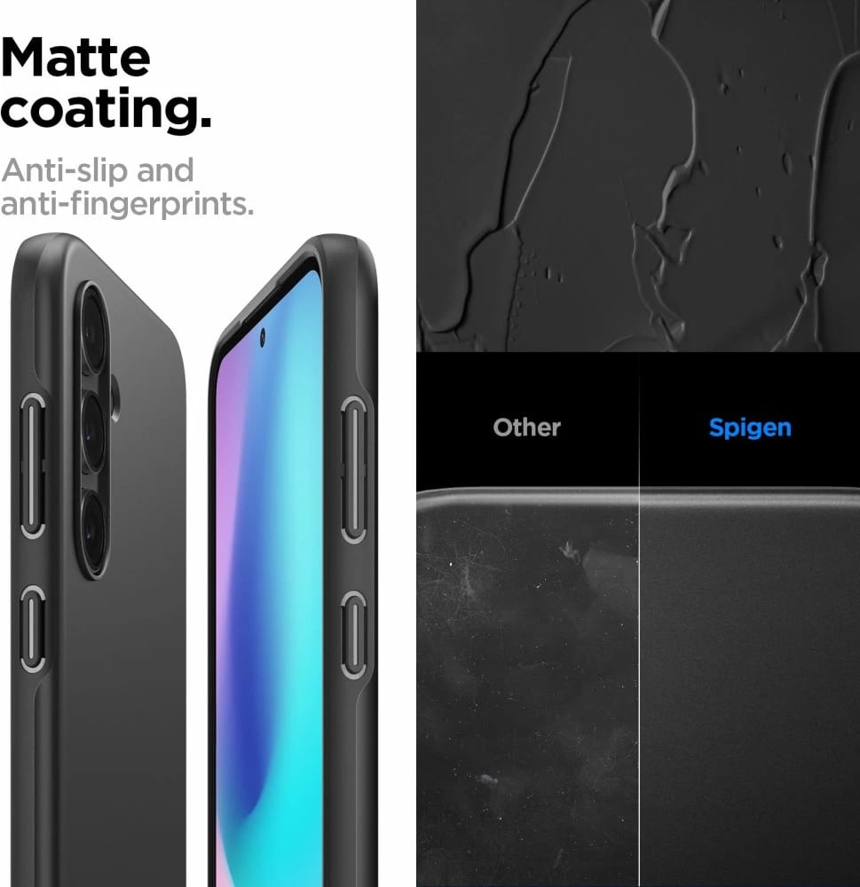 Mbështjellës Spigen Thin Fit për Samsung Galaxy S23 FE, i zi