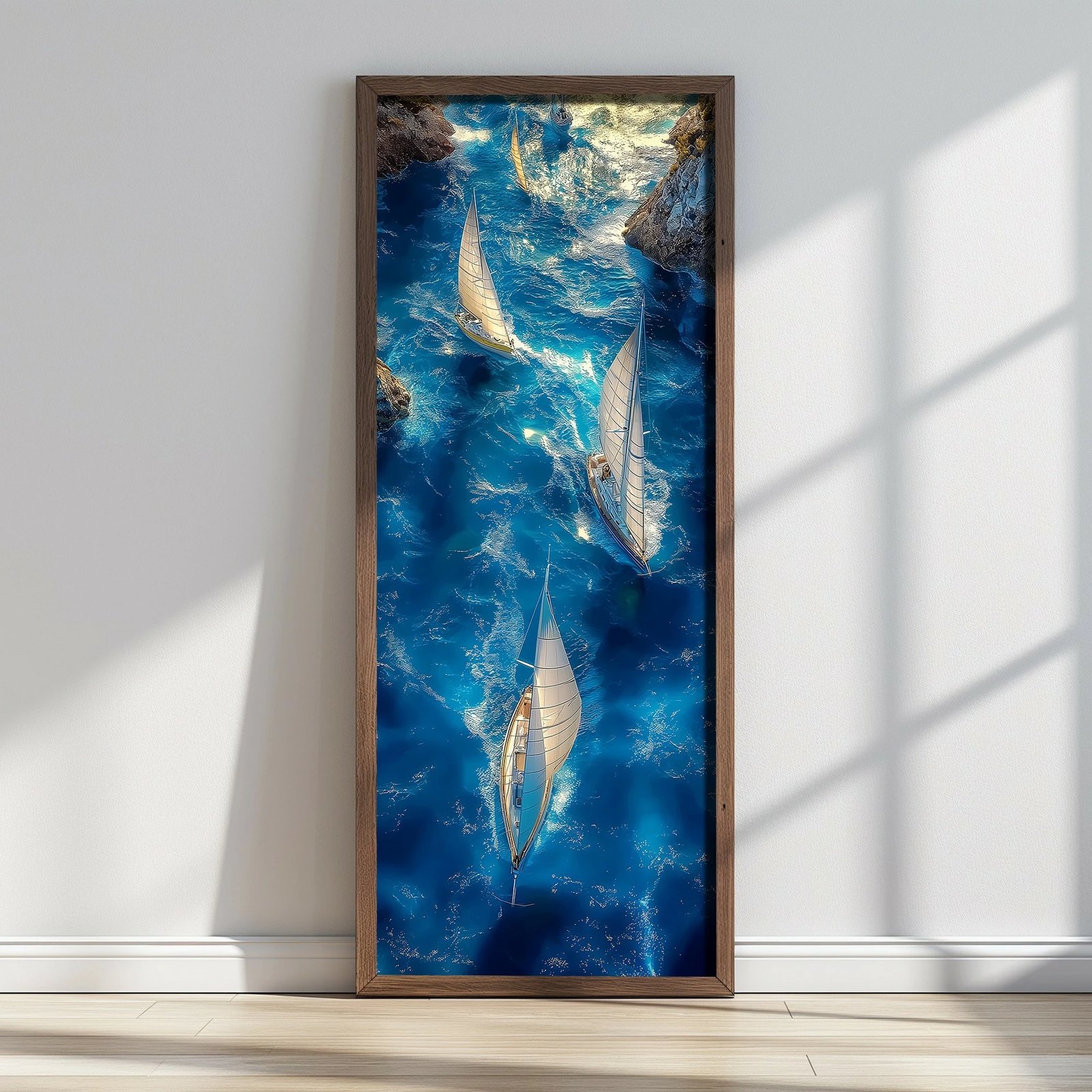 Pikturë dekorative me kornizë MDF, Wallity, LONG030-S/120-40, shumëngjyrëshe, 40x120cm