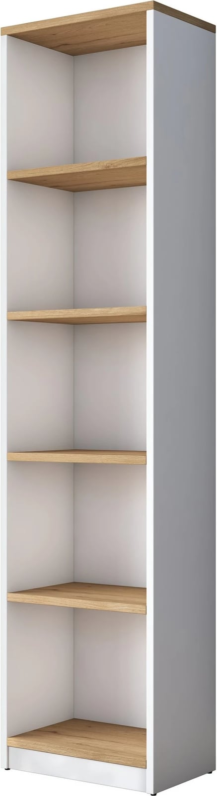Raft librash Hanah Home, HC111 - 2639, bardhë dhe arre, 40x161.8x25cm