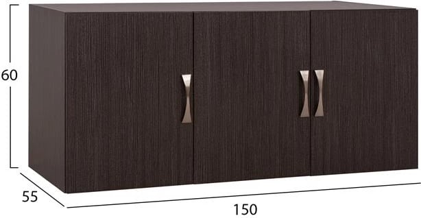 Dollap me 3 dyer Carly FH385.01 ngjyrë Zebrano 150x55x60