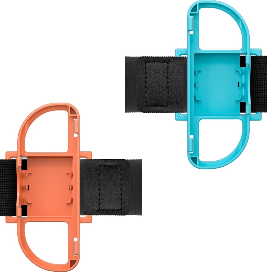 Set aksesorësh lojërash sportive për Nintendo Switch 2, Hurtel, Family Accessory Pack 2 15-in-1, me çantë udhëtimi, portokalli dhe kaltër, set 15 copë