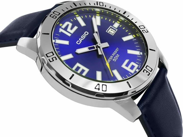 Orë dore për meshkuj Casio, blu