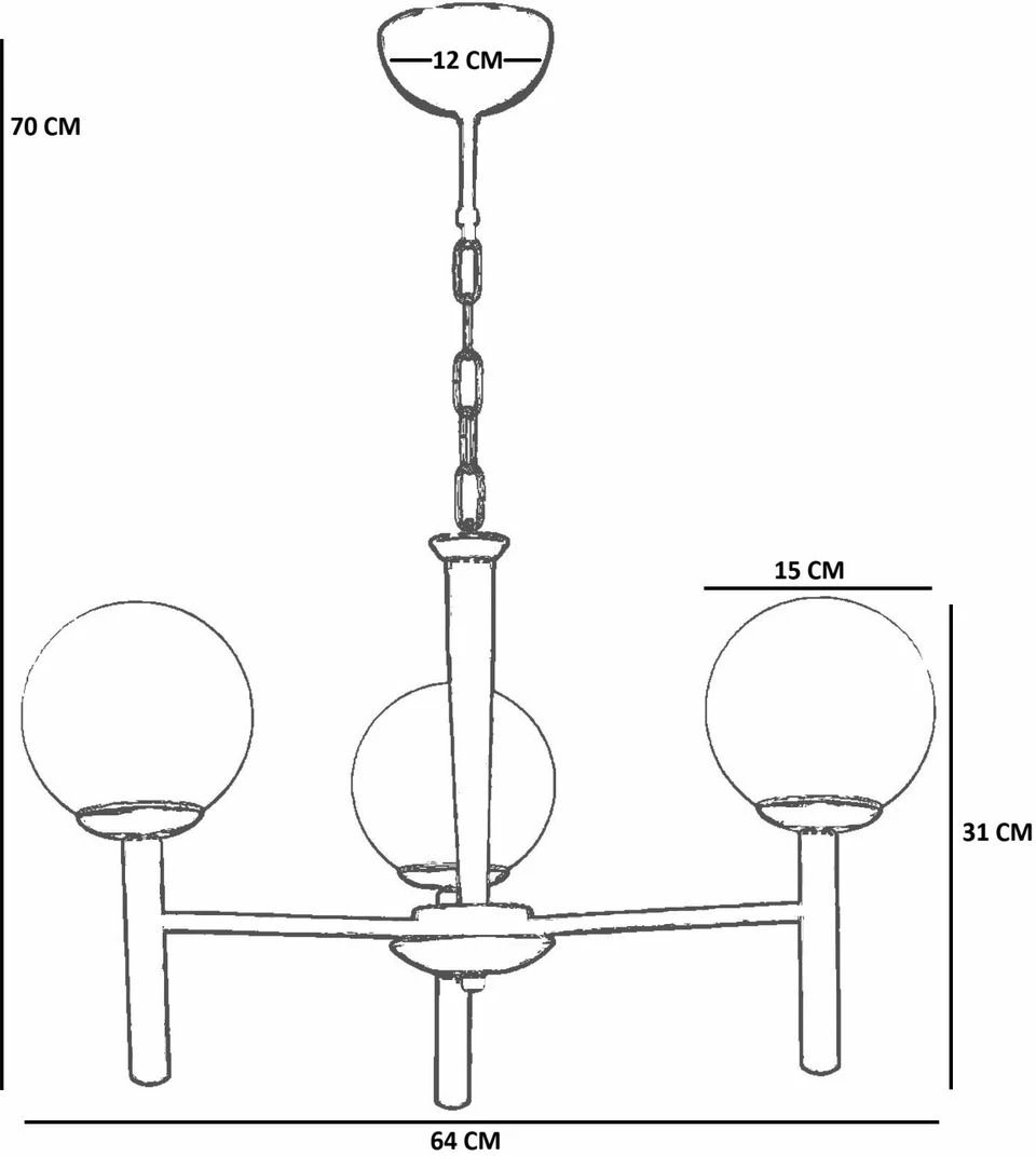 Llambadar Opviq, 8976-3, i bardhë dhe ari
