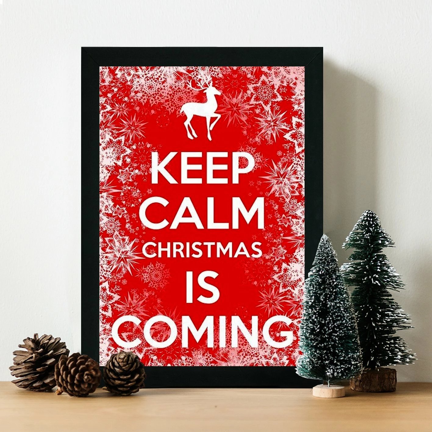 Pikturë dekorative me kornizë MDF, shumëngjyrëshe, Wallity, SC7436501393342