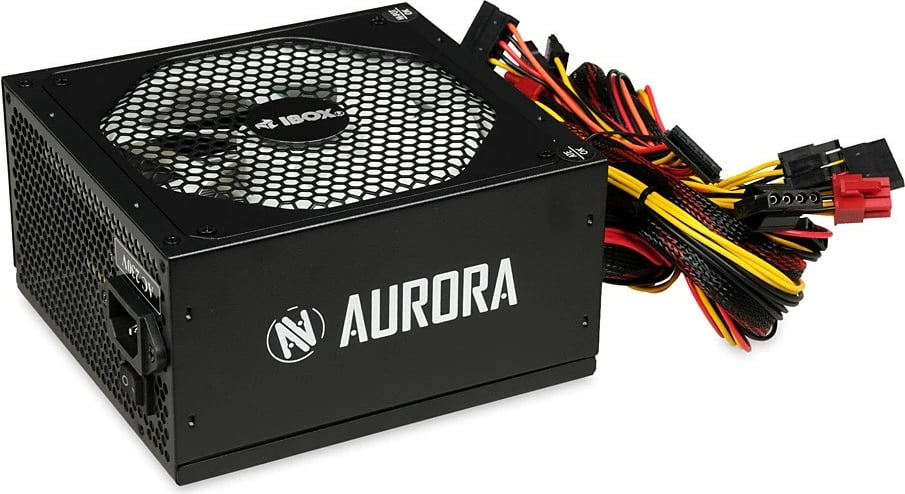 Kasë furnizimi iBOX Aurora 700W, Gaming, 14 cm fan, e zezë Kasë furnizimi iBOX Aurora 700W, Gaming, 14 cm fan, e zezë