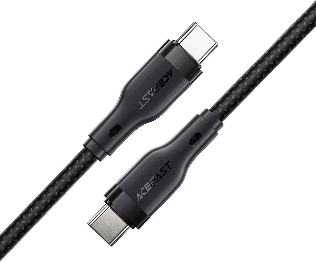 Kabllo Acefast C8-03 USB-C në USB-C, 1.2m, 60W, e zezë