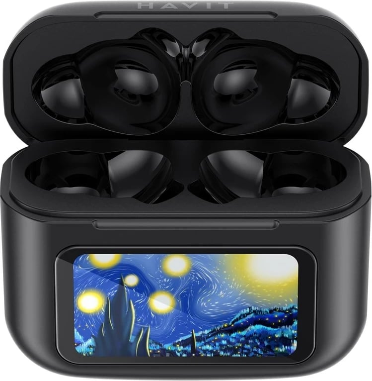 Kufje wireless HAVIT TW956, TWS, për muzikë dhe thirrje, e zezë Kufje wireless HAVIT TW956, TWS, për muzikë dhe thirrje, e zezë