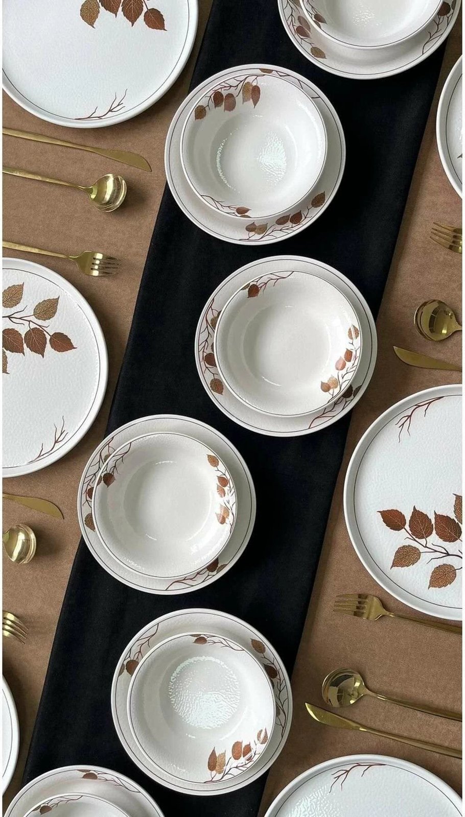 Set darke 18 pjesësh, Hermia Concept, HazanYaprakRolyefliLux18