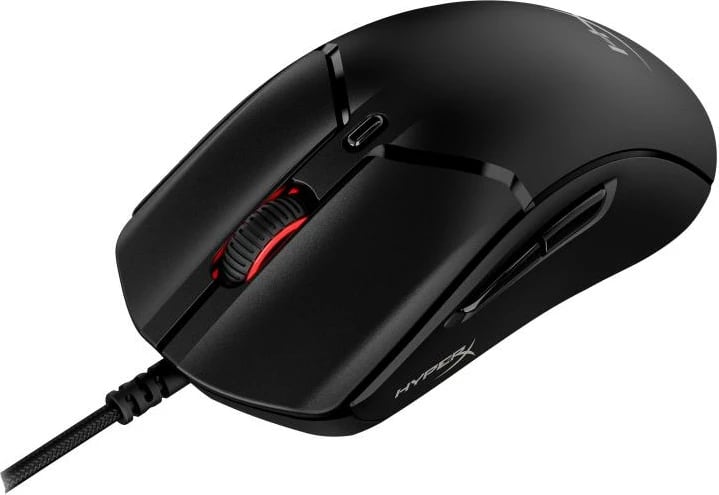 Maus HyperX Pulsefire Haste 2 6N0A7AA, me kabëll, sensor 26K 26,000 DPI, polling rate 8000 Hz, 6 butona programueshëm, 53 g, RGB, e zezë