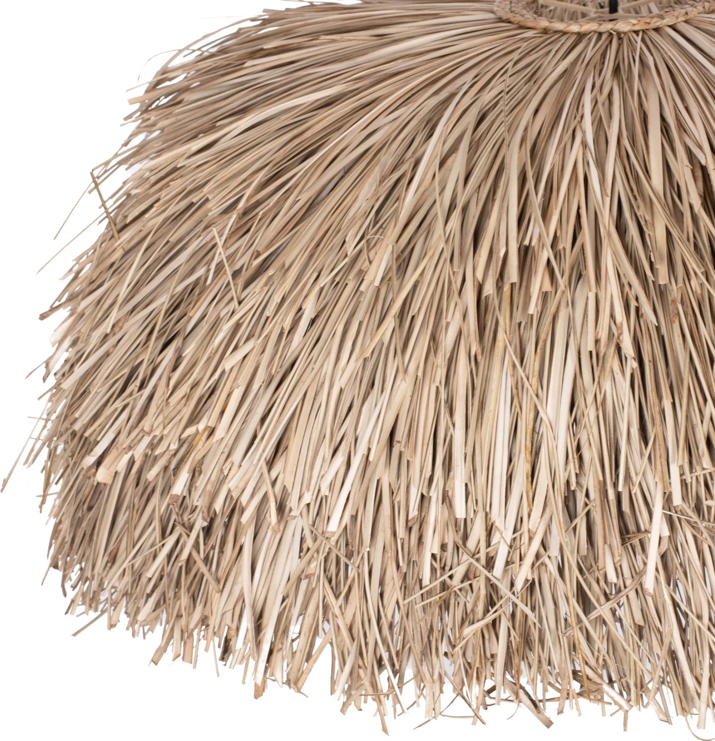 Llambë tavani me kapak nga bar Pandan dhe Mendong, ngjyrë natyrale, Φ80x35H cm, FH7778 Llambë tavani me kapak nga bar Pandan dhe Mendong, ngjyrë natyrale, Φ80x35H cm, FH7778