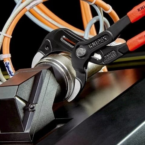 Darë Knipex 81 01 250, për sifone, dorezë plastike, e kuqe
