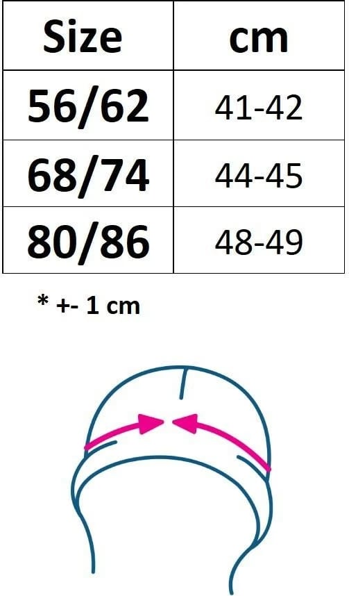 Kapelë për bebe me strehë, New Baby Casually Dressed, pambuk 100%, madhësi 80/86, e bardhë