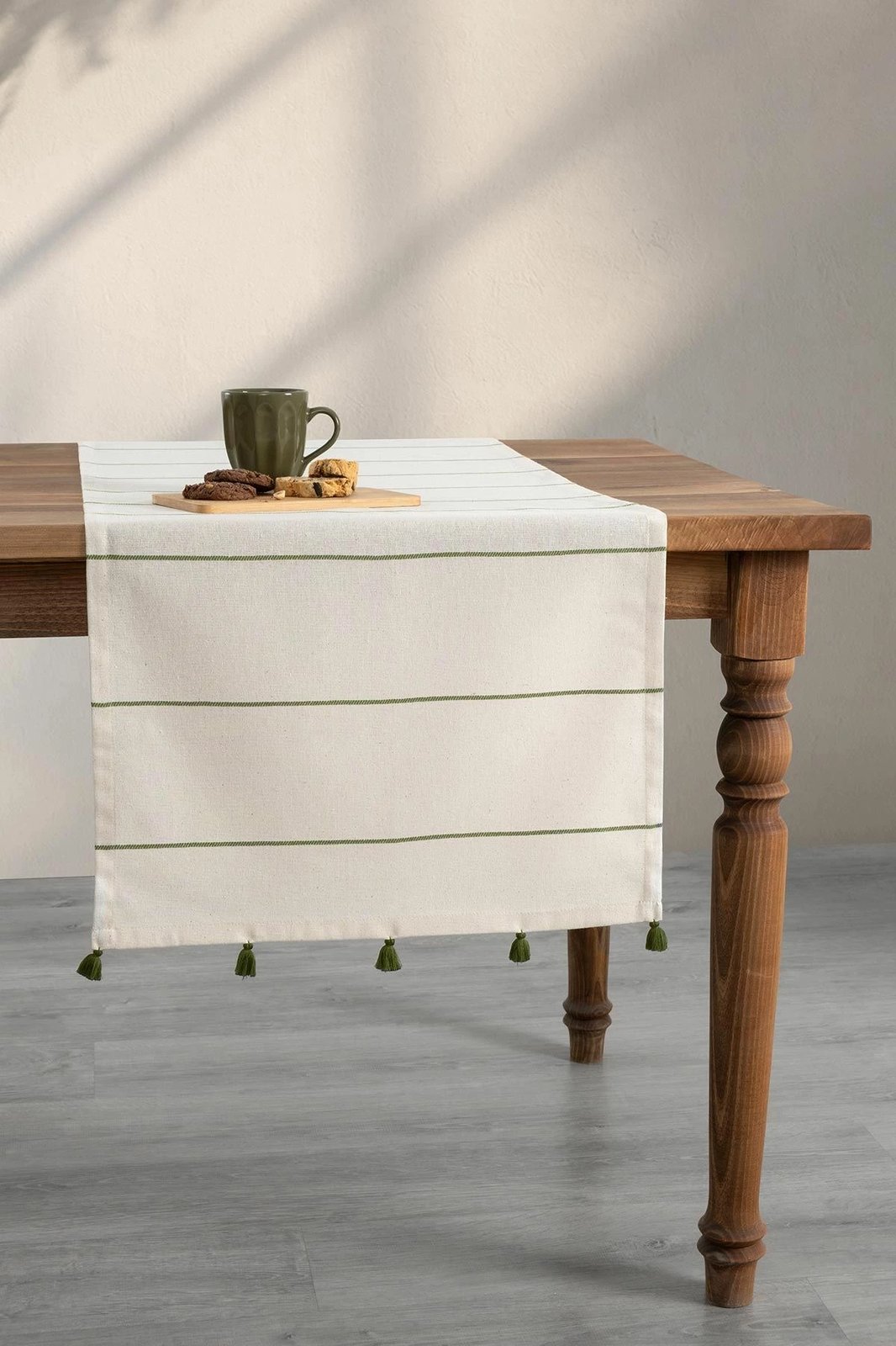 Runner tavoline Hermia Concept, Luna, ngjyrë e gjelbër