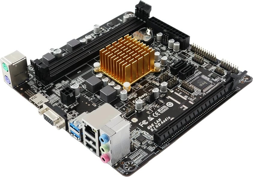 Pllakë amë Biostar A68N-2100K, AMD E1-6010, DDR3/DDR3L, mini ITX