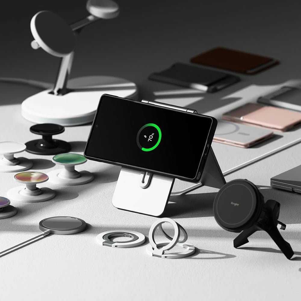 Mbështjellës Ringke Onyx MagSafe për Samsung Galaxy S25 Ultra, i zi