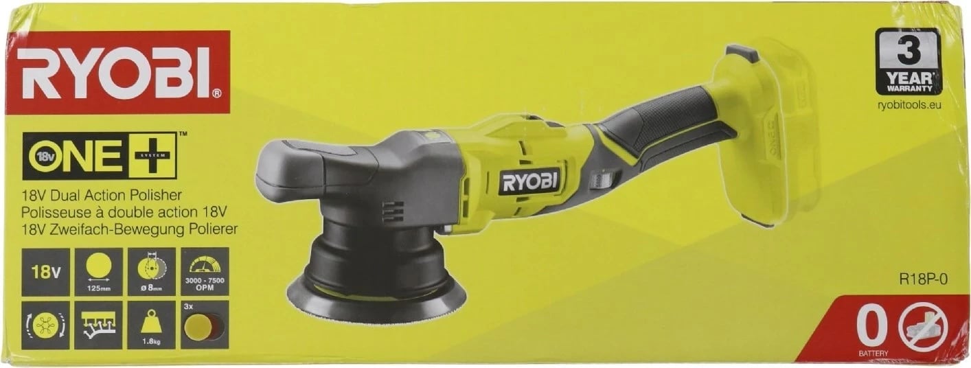 Polisher pa kabllo RYOBI, 18V, Dual Action