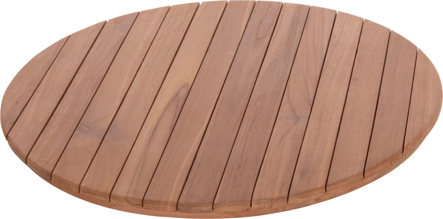 Sipërfaqe tavoline rrumbullake, dru tik natyral, Φ70x4cm