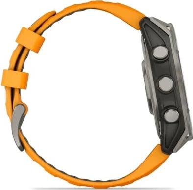 Smartwatch Garmin fenix 8, 47 mm, 32 GB, AMOLED, GPS, rrip portokalli