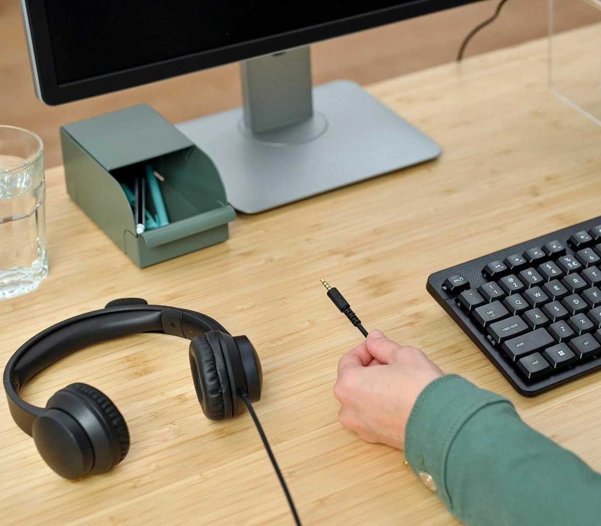 Kufje me mikrofon Trust HS-150, me kabllo, për zyrë/call center, e zezë