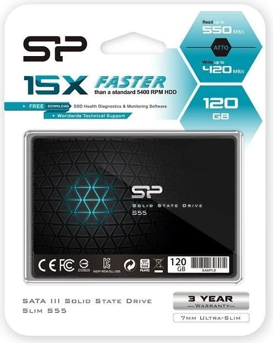 SSD Kasë Silicon Power S55 120GB