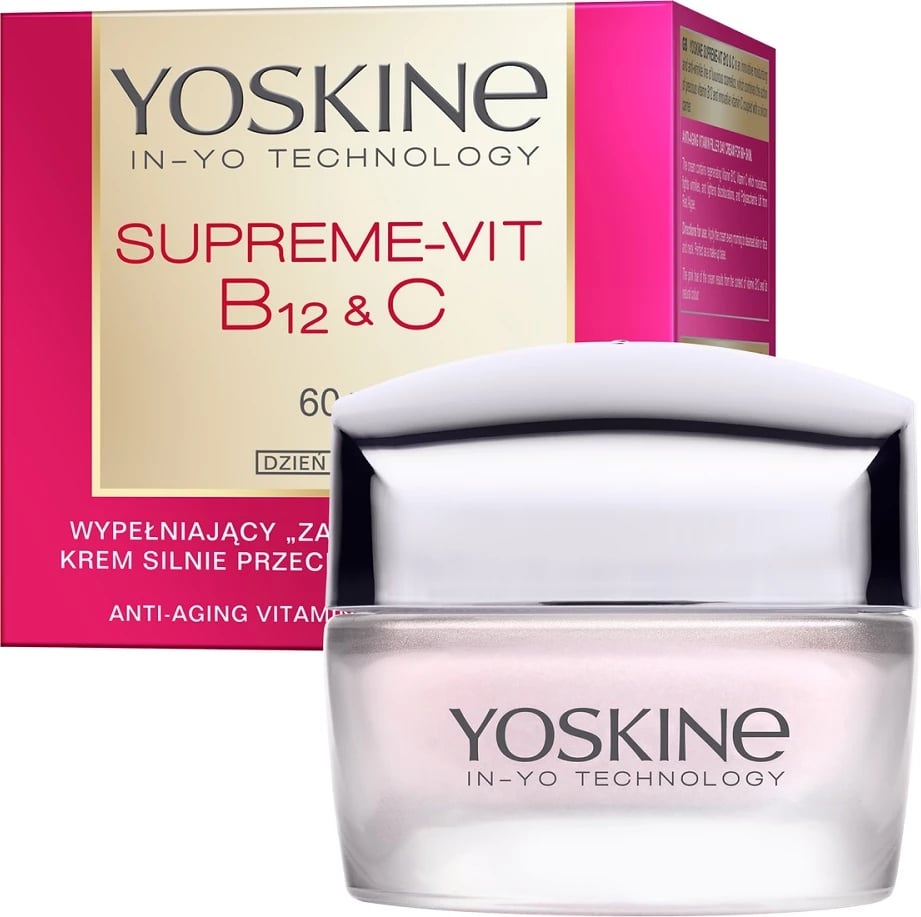 Krem fytyre ditës anti-rrudhë për femra Yoskine Supreme-Vit B12 + C Filling, 50ml