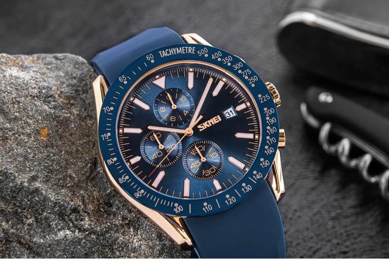 Orë dore për meshkuj Skmei, blu