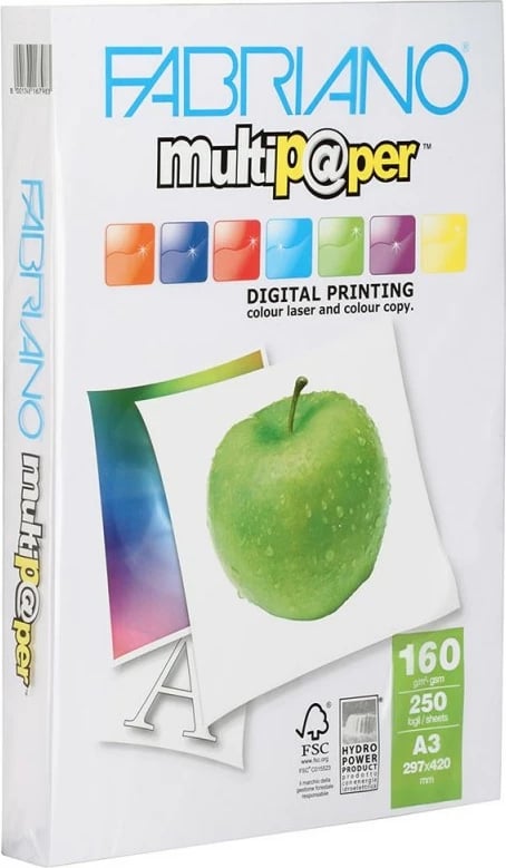 FABRIANO MULTI 160GR A3 BIANCO 250F