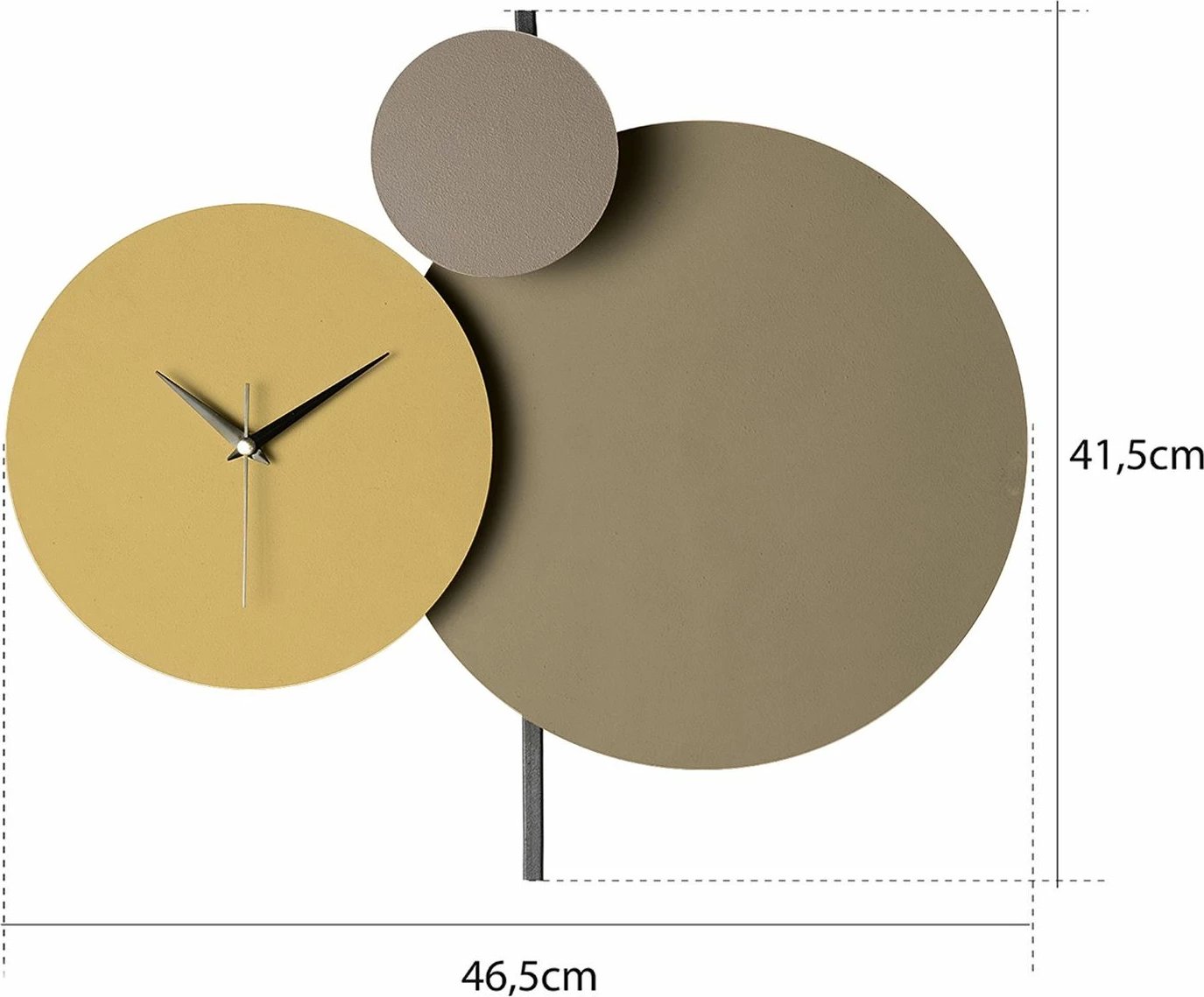 Orë muri dekorative metalike Wallity, Pavimento, bezhë