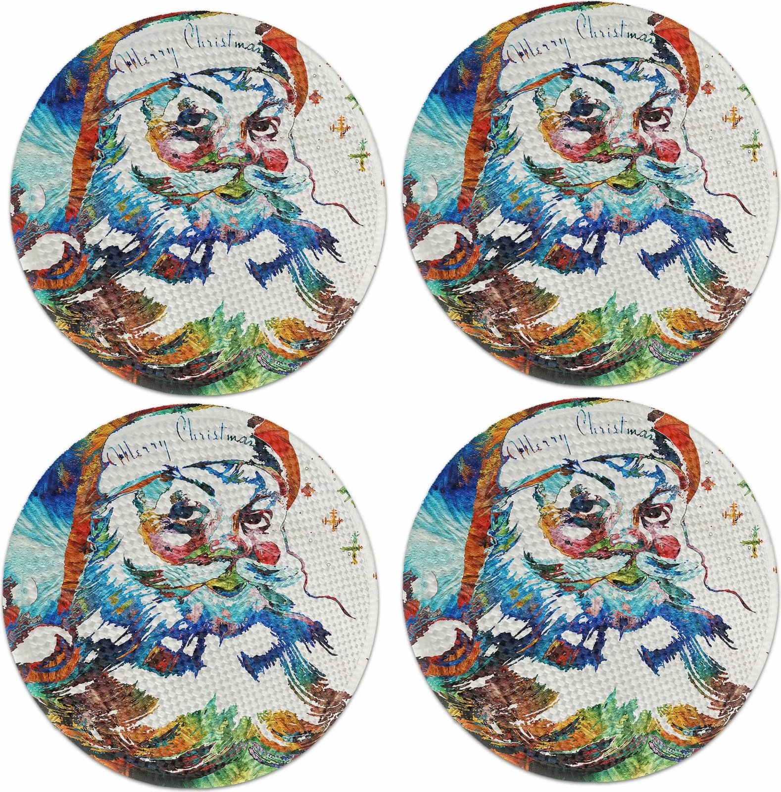 Set nënshtrues tavoline Hermia Concept, shumëngjyrësh, 4 copë, 37cm