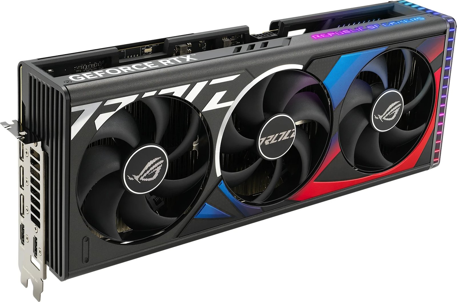 Kartelë grafike ASUS ROG Strix RTX 4080 SUPER, 16 GB, GDDR6X, PCI Express 4.0, Multicolour Kartelë grafike ASUS ROG Strix RTX 4080 SUPER, 16 GB, GDDR6X, PCI Express 4.0, Multicolour