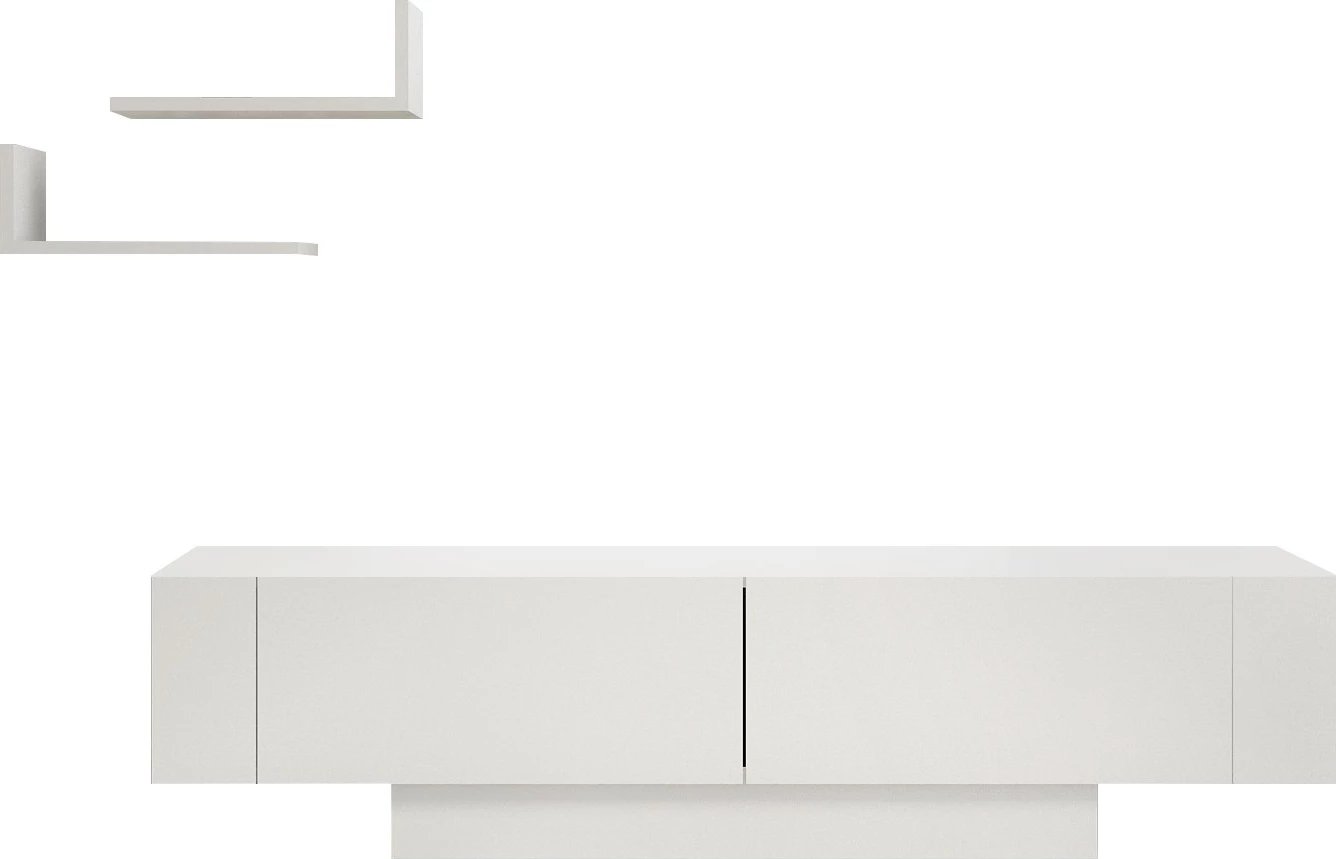 Komodë TV Hanah Home, ngjyrë e bardhë, Matera