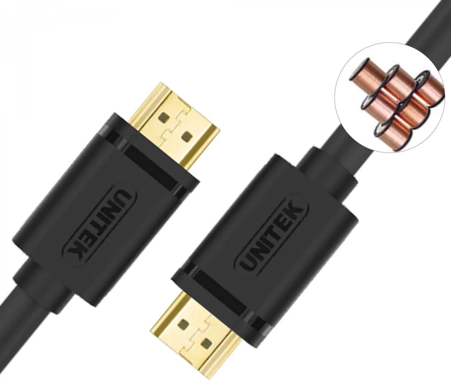 Kabllo HDMI Unitek 2m, e zezë